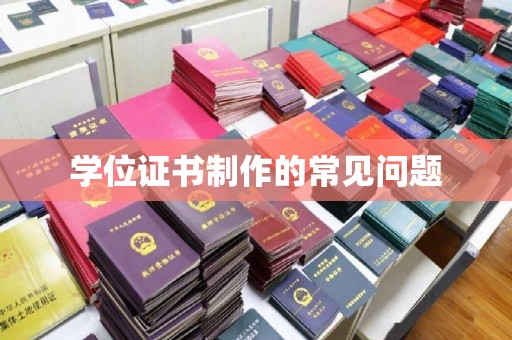 天峨学位证书制作的常见问题